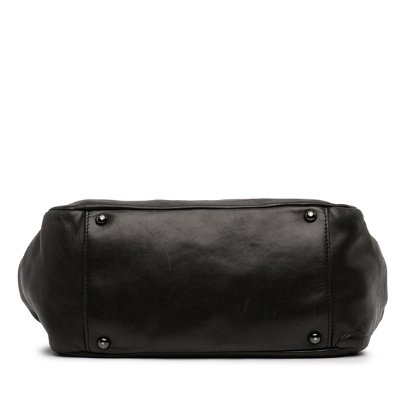 Pre-Loved Chanel Lambskin Studded CC Accordion Flap - Picture 3 of 11